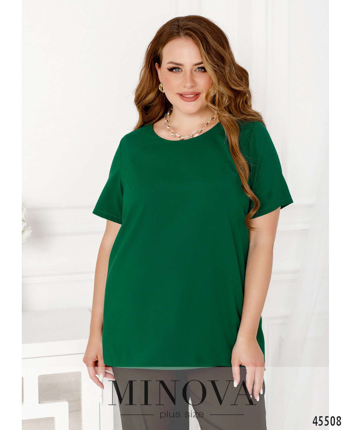 Блуза №2283-зелений