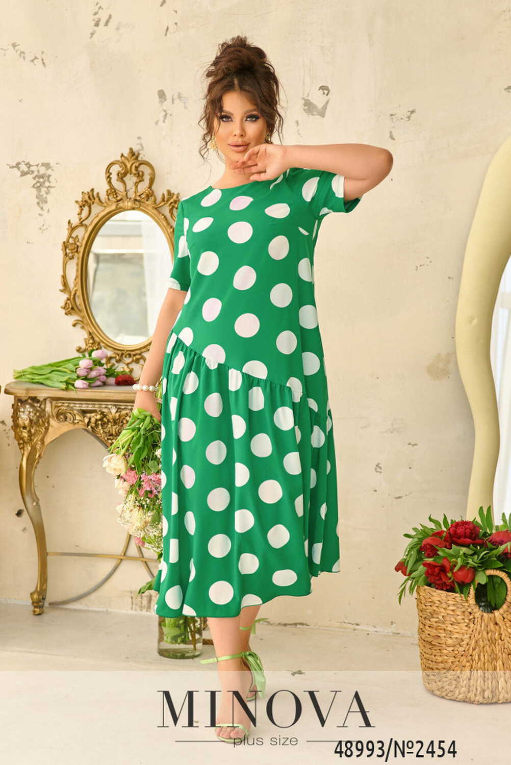 Сукня №2454-зелений