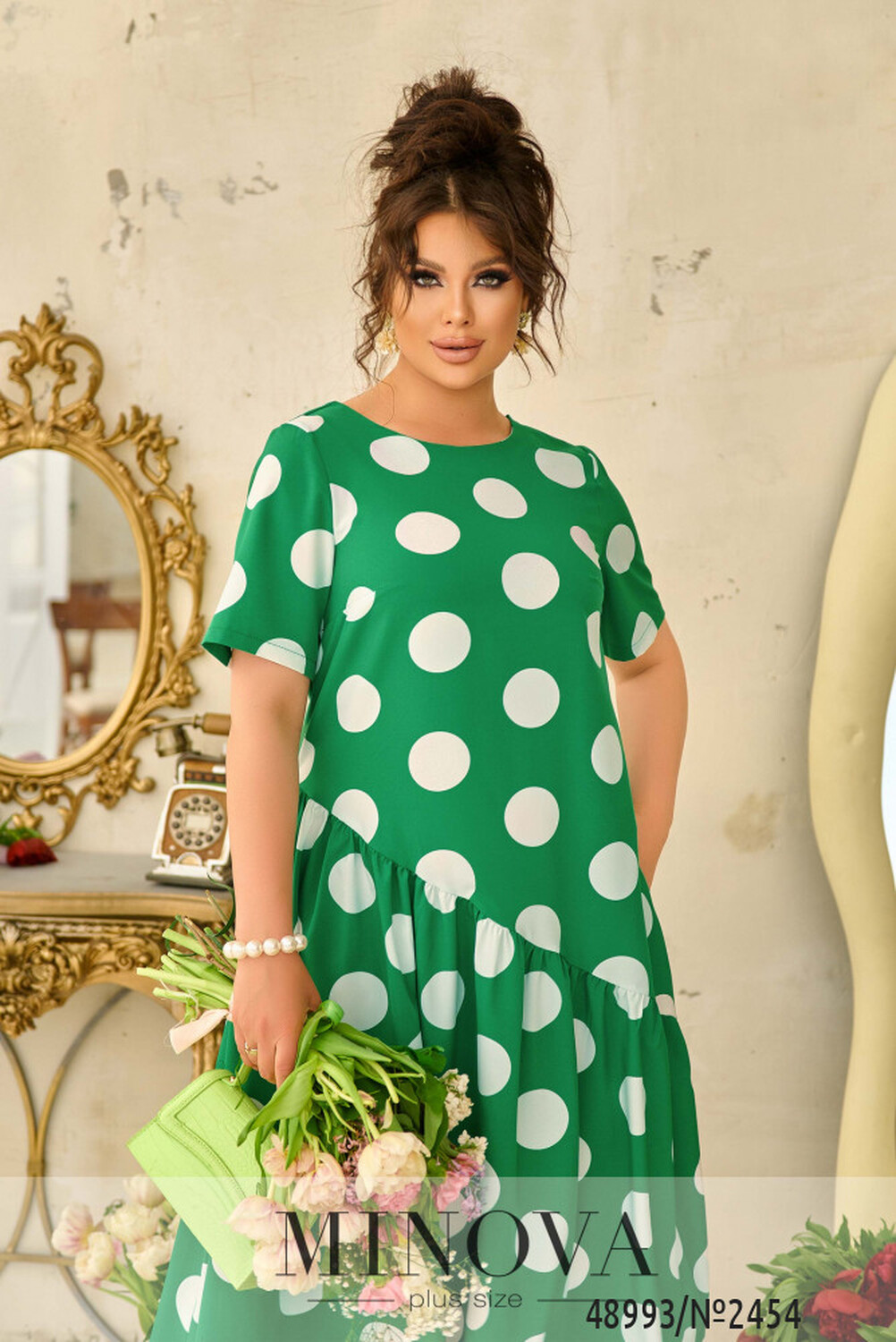 Сукня №2454-зелений