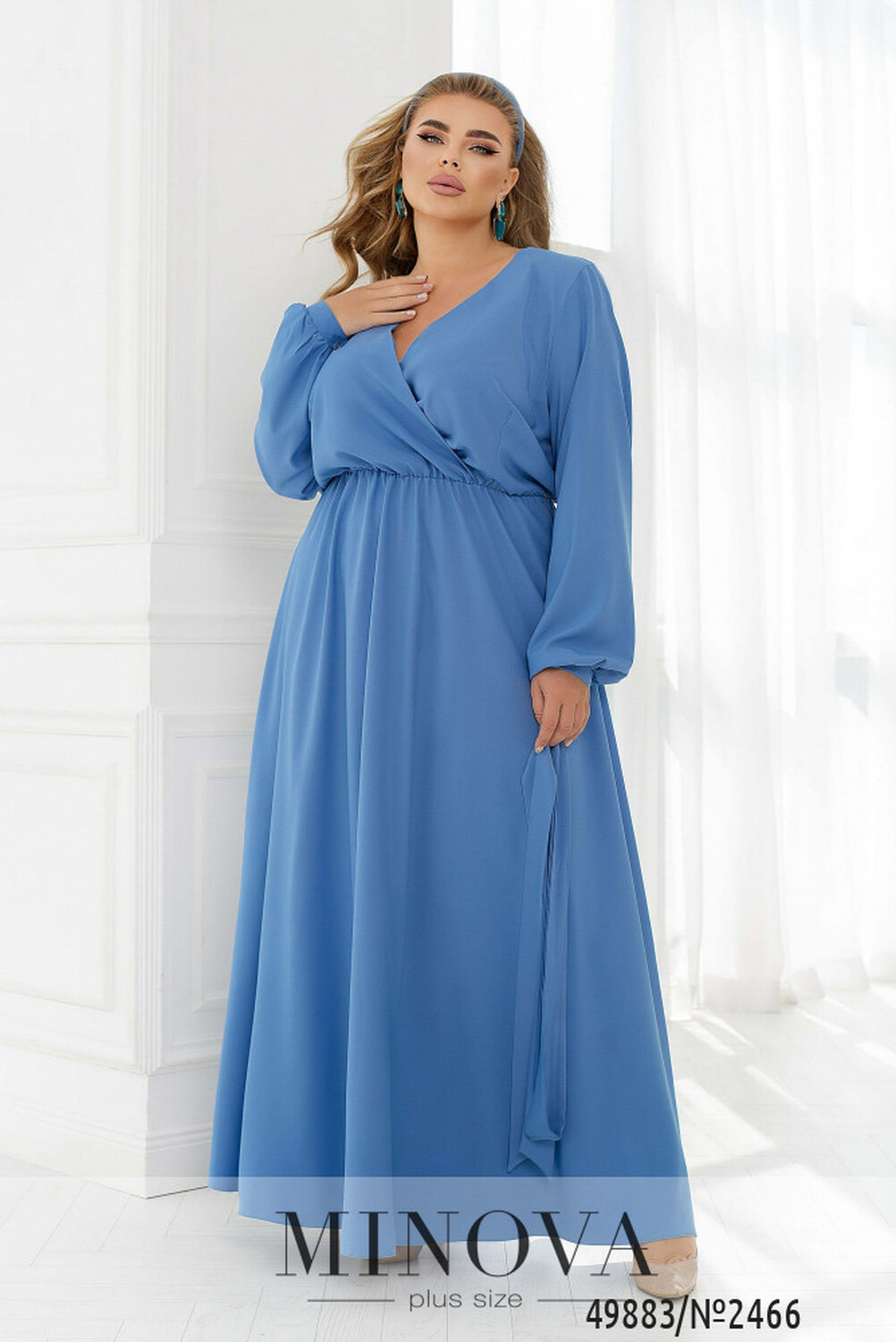 Сукня №2466-блакитний